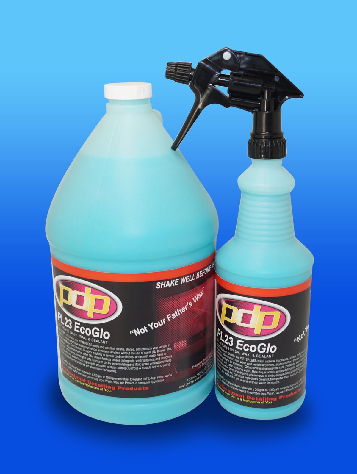 ECO GLO PL23 WATERLESS WASH & WAX & SEALANT