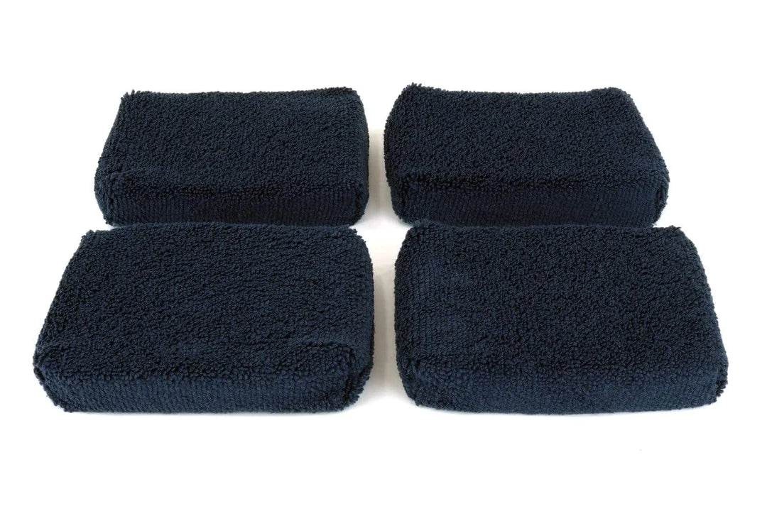 Thin Block Sponge Microfiber Applicator Pad