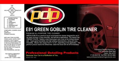 E81 GREEN GOBLIN- Premium Tire Cleaner