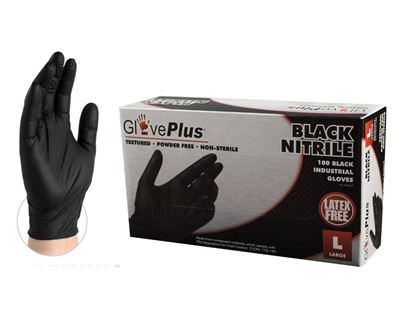 Black nitrile gloves- 100 ct