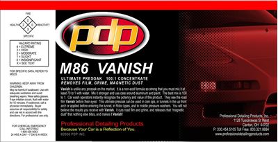 M86 VANISH- Ultimate PreSoak